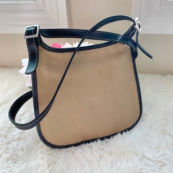 Coach Handbags - Vintage Coach Twill & Leather Crossbody 8114